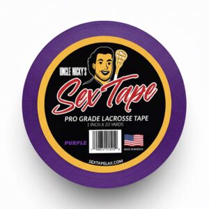 Sex Tape Purple Tape Purple Uncle Nicky’s Sex Tape lacrosse grip tape roll made in the USA.