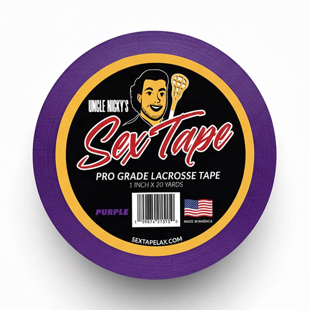 Purple Uncle Nicky’s Sex Tape lacrosse grip tape roll made in the USA.